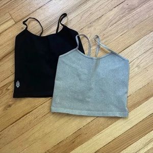 Free people strappy tank BLACK